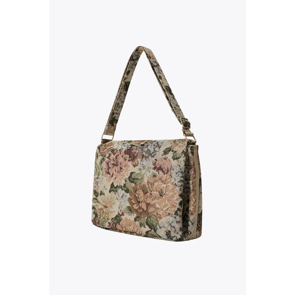 NWT Beis The Expandable Messenger Tote in Vintage Floral - Picture 3 of 8